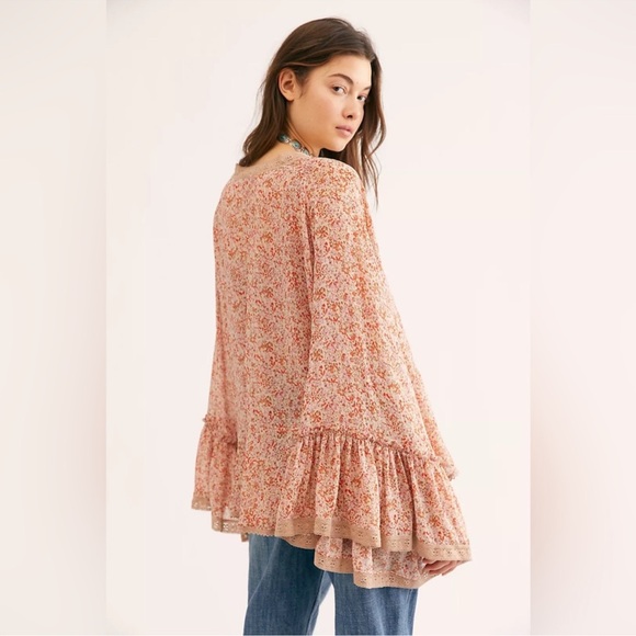 Free People Boho Cardigan Tie Top - Picture 5 of 13